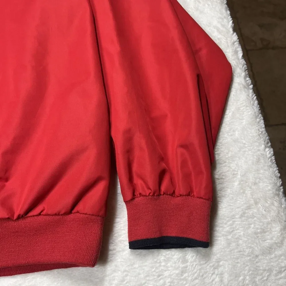 CUTTER & BUCK VTG Blank Golf Windbreaker Performance Jacket Mens‎ Pullover Red L